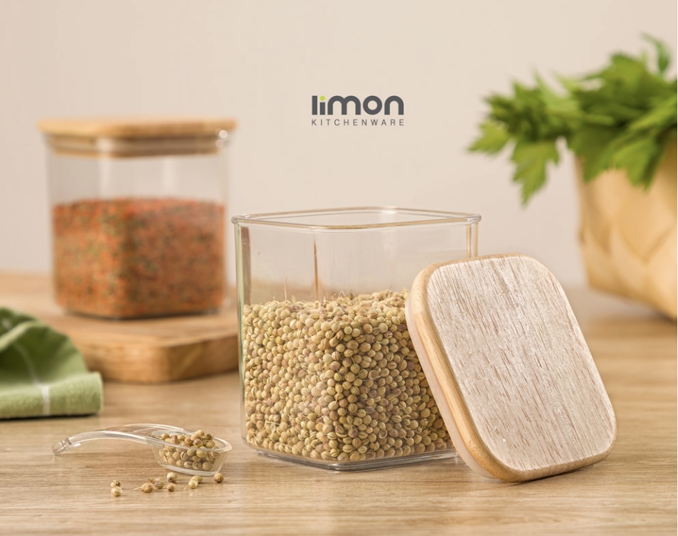 جا ادویه ۴ گوش سارینا درب چوبی