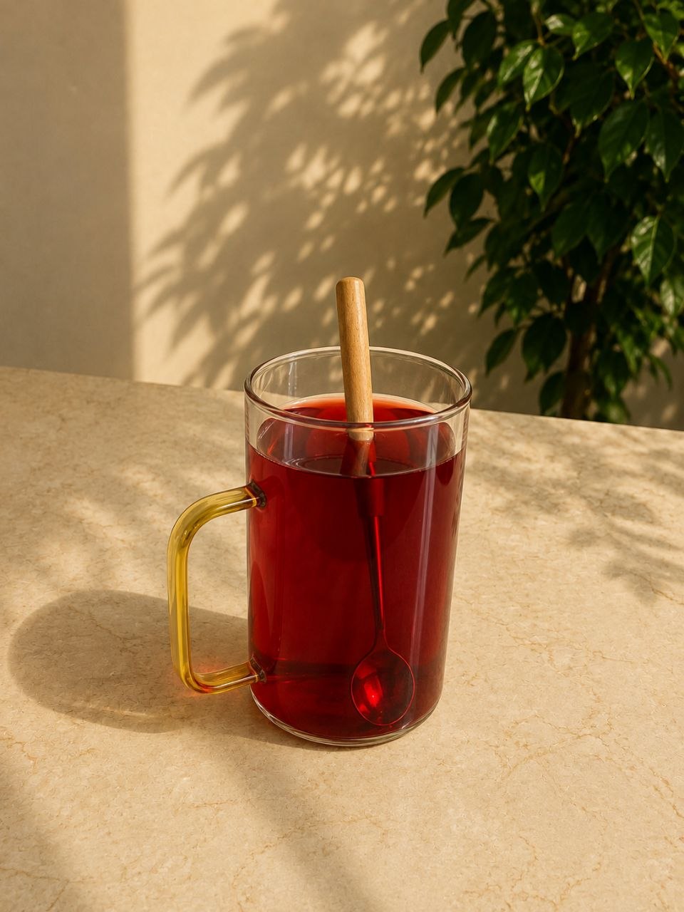 قاشق شربت چوبی دستی