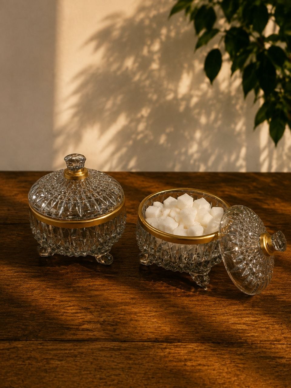 قندان شیشه دودی
