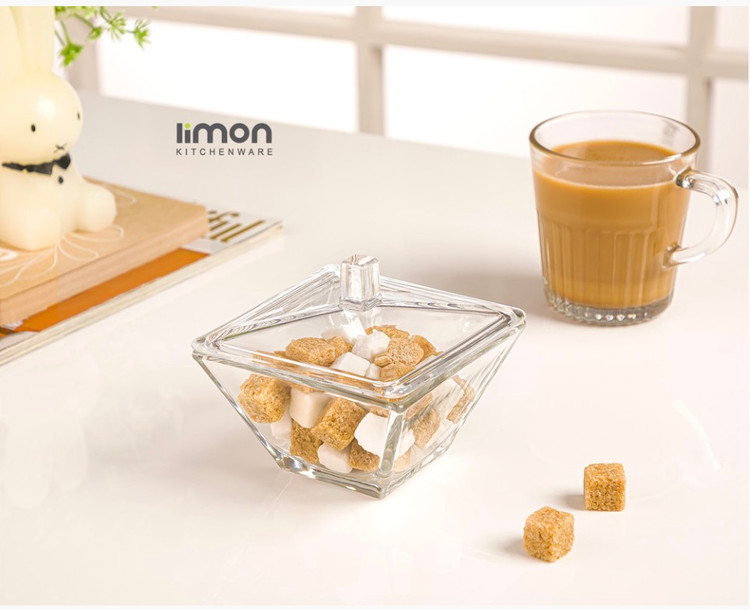 قندان مربع شیشه ای