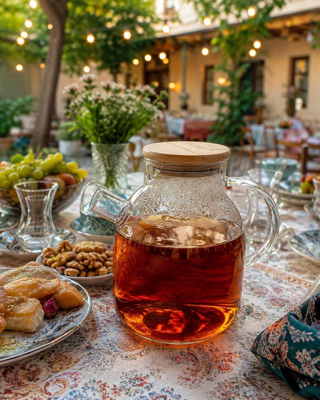 قوری کوچک در چوبی